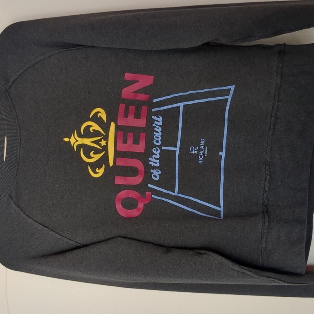 Tasc Dark Gray Queen Tennis Sweatshirt - Picture 2 of 5